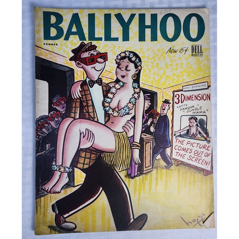 Ballyhoo Vol 1 #3 1953 Humor Satire Magazine Satire Cartoons Commentary VF